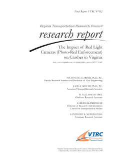 The Impact of Red Light Cameras on Crashes in Virginia