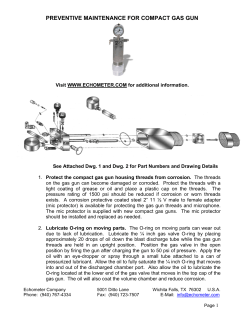preventive maintenance for compact gas gun