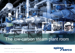 the low-carbon steam plant room brochure.indd