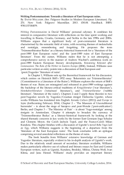 SLOVO, VOL. 26, NO. 1 (S PRING 2014), 32-34