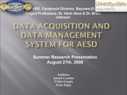 Data Acquisition System for the AESD