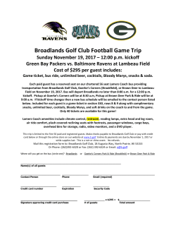 Broadlands Golf Club Football Game Trip