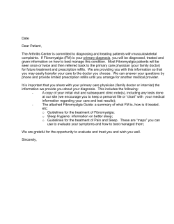 Fibromyalgia: Treating Pain