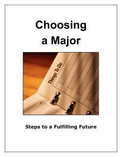 Choosing a Major - University of Nebraska at Kearney