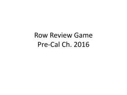 Ch. 11 Review Game