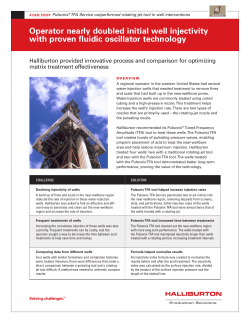 Operator nearly doubled initial well injectivity with proven fluidic