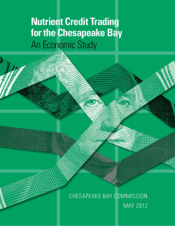 Nutrient Credit Trading for the Chesapeake Bay An Economic Study
