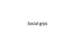 Social grps