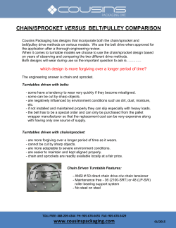 Chain and Sprocket Versus Belt and Pulley Comparison