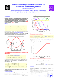 How to find the optimal sensor location for distributed parameter