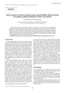 Kinetic Analysis of Weakly Coupled Systems Using Probability