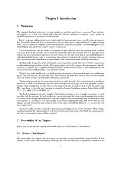 Chapter I. Introduction - Event