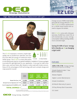 THE EZ LED - OEO Energy Solutions