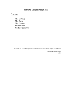 Intro to General American