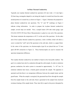 In-Plane Thermal Conductivity Test Equipment