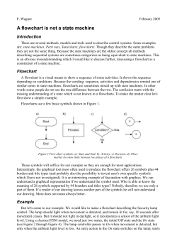 A flowchart is not a state machine