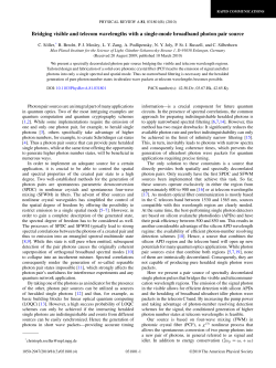 Bridging visible and telecom wavelengths with a single