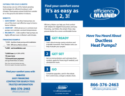 Ductless Heat Pump Brochure