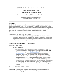 Frameworks for Missional Impact