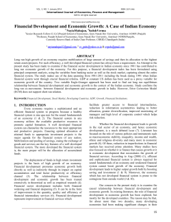 Financial Development and Economic Growth