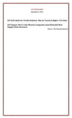 GST Jolt Likely for Textile Industry, May be Taxed at Higher 12