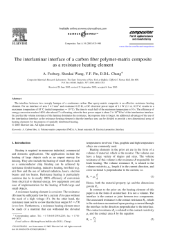 The interlaminar interface of a carbon fiber polymer