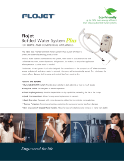 Flojet Bottled Water System