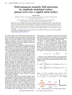 Multi-megagauss magnetic field generation by amplitude modulated