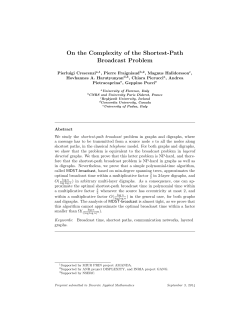 On the Complexity of the Shortest