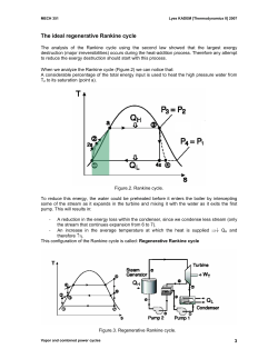 Second law analysis of Rankine cycle