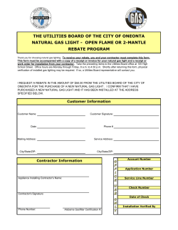 Natural Gas Lighting - Oneonta Utility Board
