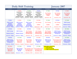 2007 Daily Training
