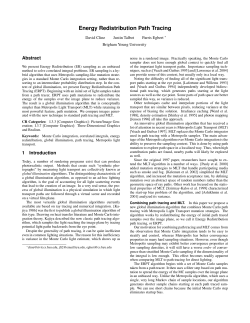 Energy Redistribution Path Tracing