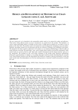design and development of motorcycle chain links by