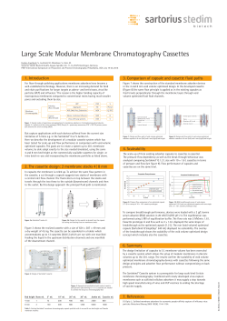 Large Scale Modular Membrane Chromatography