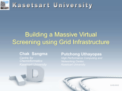Building a Massive Virtual Screening using Grid Infrastructure