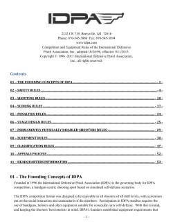 Rules - IDPA Member Login