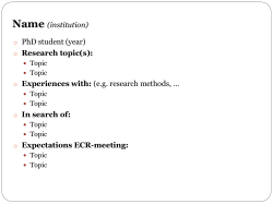 the PowerPoint for an overview of all