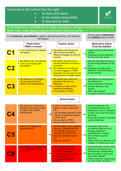 C1 C2 C3 C4 C5 C6 - Toot Hill School