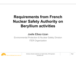 Beryllium historic record