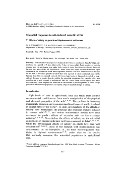 Microbial responses to salt-induced osmotic stress