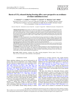 Bursts of CO2 released during freezing offer a