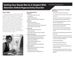 Getting Your Needs Met As A Student With Attention Deficit