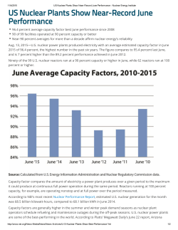 US Nuclear Plants Show Near
