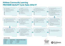 Provider Quality Cycle 2016/17