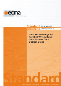 Final draft Standard "Data Interchange on Parallel Write/Read Disk