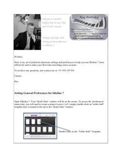 Setting General Preferences for Sibelius 7