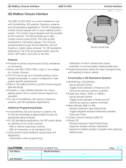 QS Wallbox Closure Interface