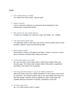 It is made from Stevia plant. (Sweet Leaf)