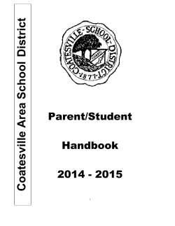 Parent Student Handbook - Coatesville Area School District